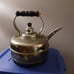 Vintage Simplex Tea Kettle Chrome over Copper English Whistling Tea Pot