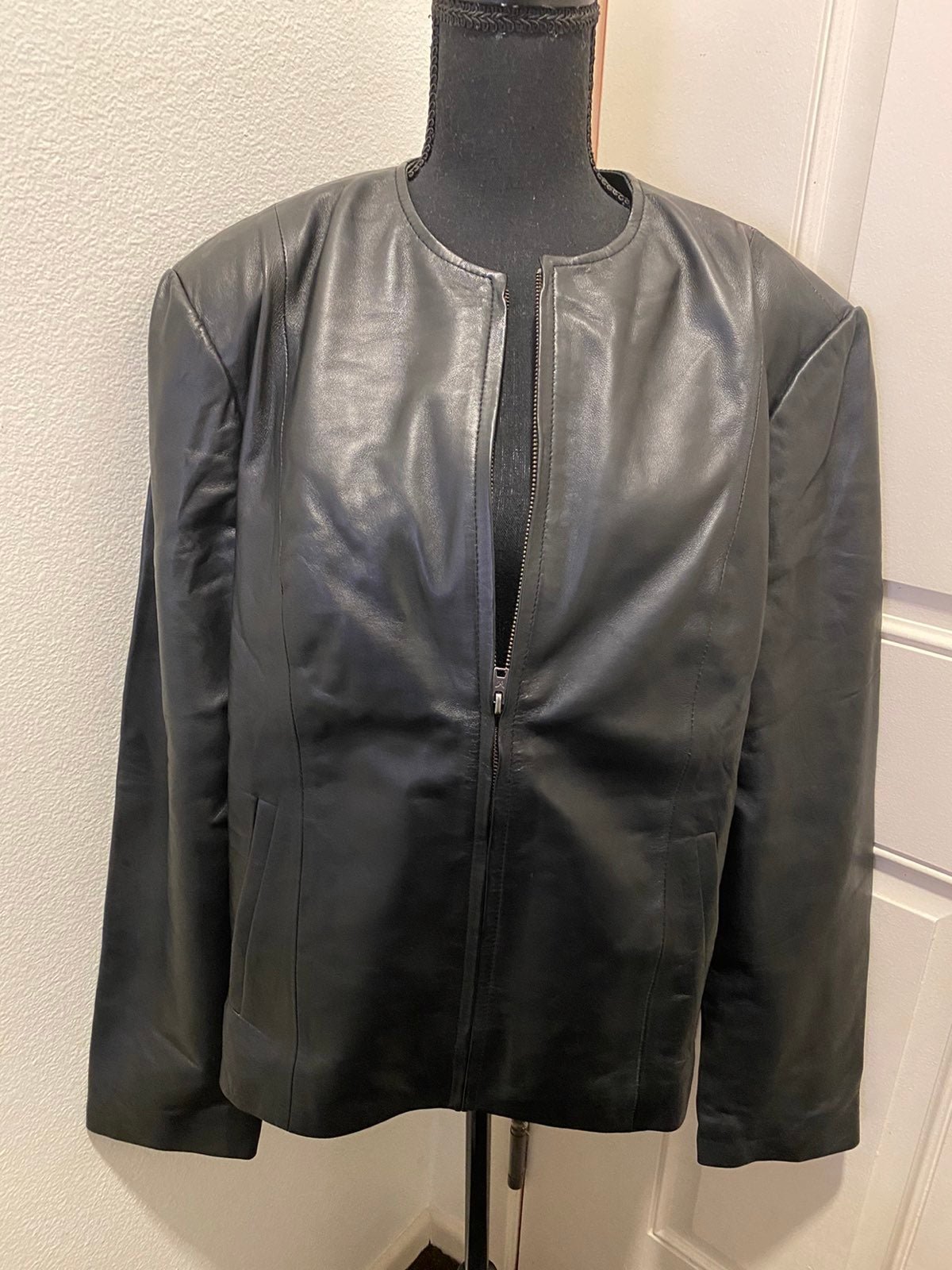 Black leather jacket by Shazmeen