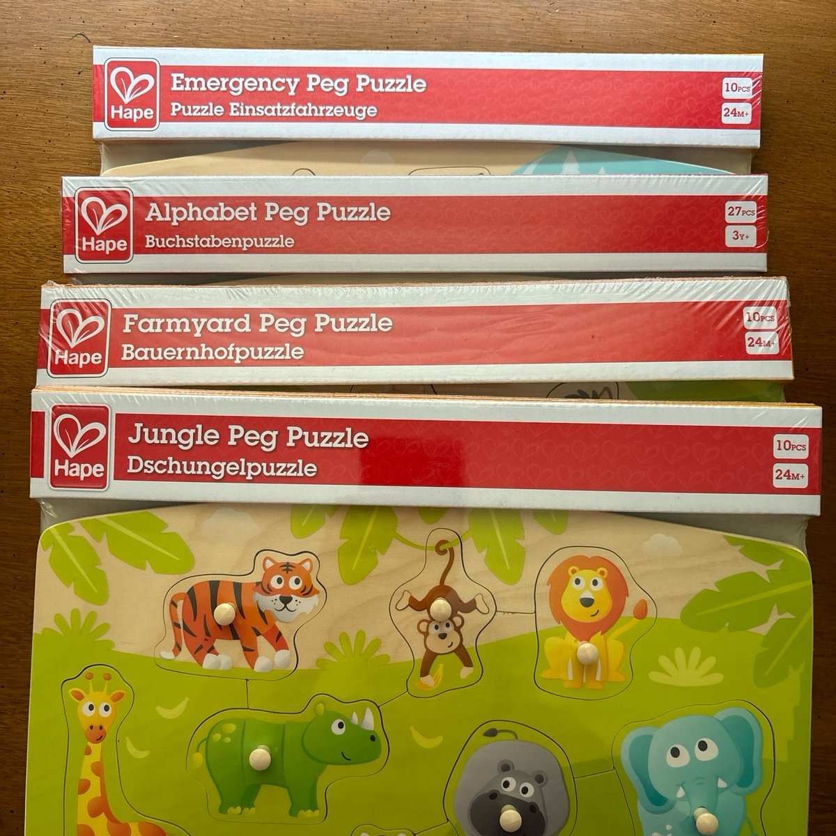 Peg Puzzle Lot of 4