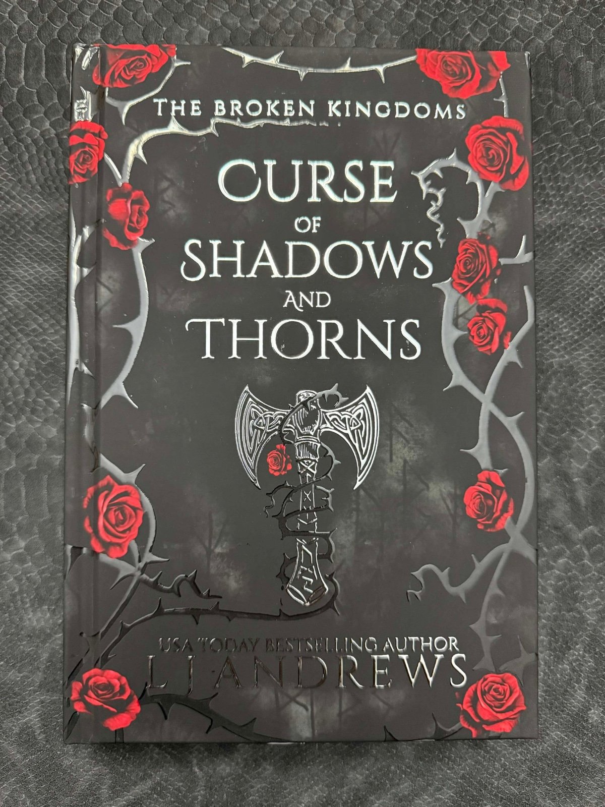 Signing Exclusive Curse of Shadows and Thorns LJ Andrews The Broken Kingdoms NEW