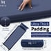 Camping Mat Mattress Outdoor Sleeping Pad Self-Inflating Polyester 2” Blue NEW
