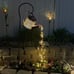 2 Pack Solar LED Watering Can Fairy String Lights, Water Can and Metal Post