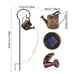 2 Pack Solar LED Watering Can Fairy String Lights, Water Can and Metal Post