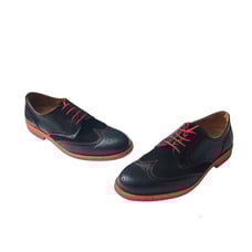 Bold Society Black & Red Two Tone Contrast Stitch Leather Wingtip SZ 11 Dress