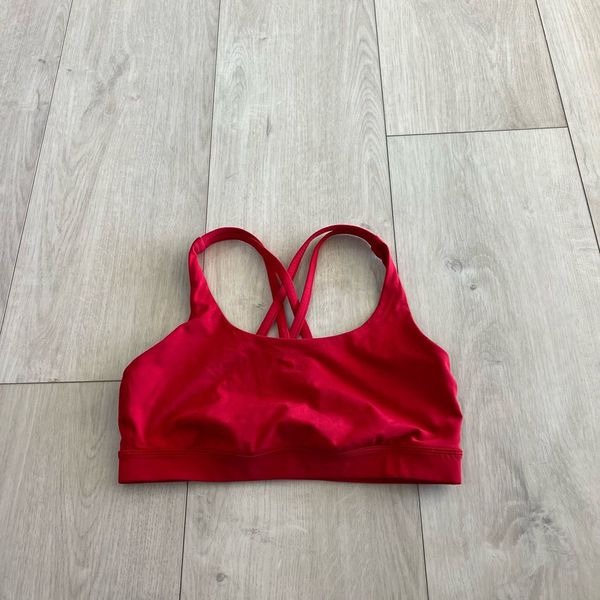 Lululemon red energy bra, size 8