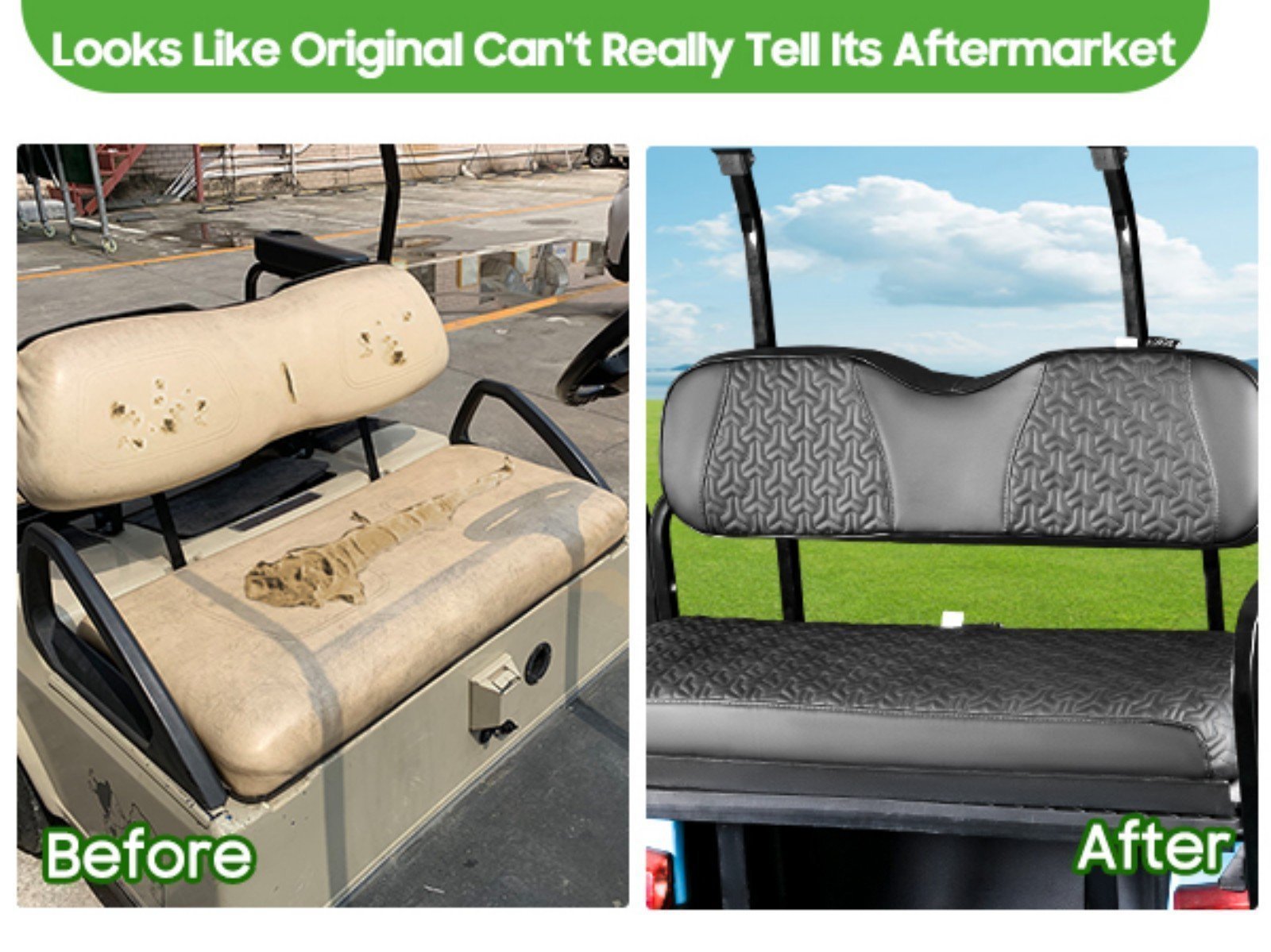 NEW! 10L0L Original Golf Cart Back Seat Cover for Yamaha/ EZGO/ Club Car