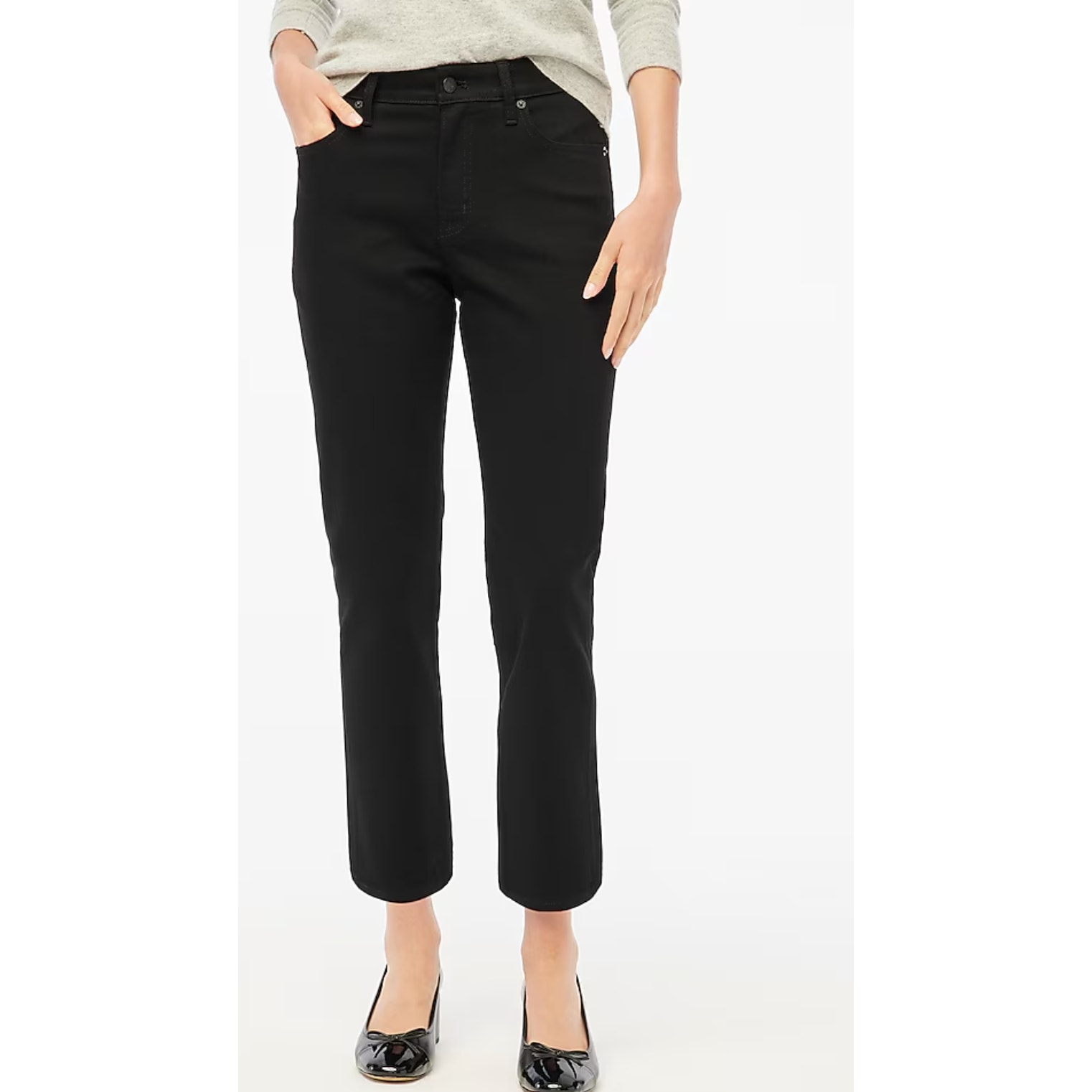 J Crew Curvy Straight Jeans 27 4 Black NWT All Day Stretch CB403 J.Crew