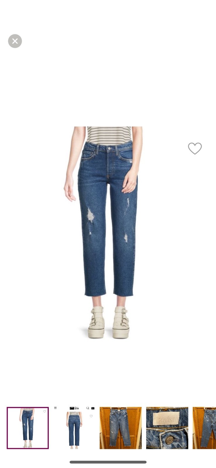 Boyish Tommy High Rise distressed jeans