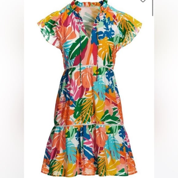 Simply beautiful and comfy Abstract Forest Dress size S Brand New