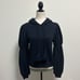 Ulla Johnson Navy Blue Sacha Hooded Puff Long Sleeve Sleeve Sweatshirt Small