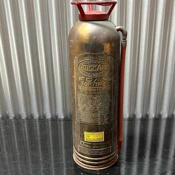 Vintage Torpedo Shell General Model Quick Aid Fire Extinguisher