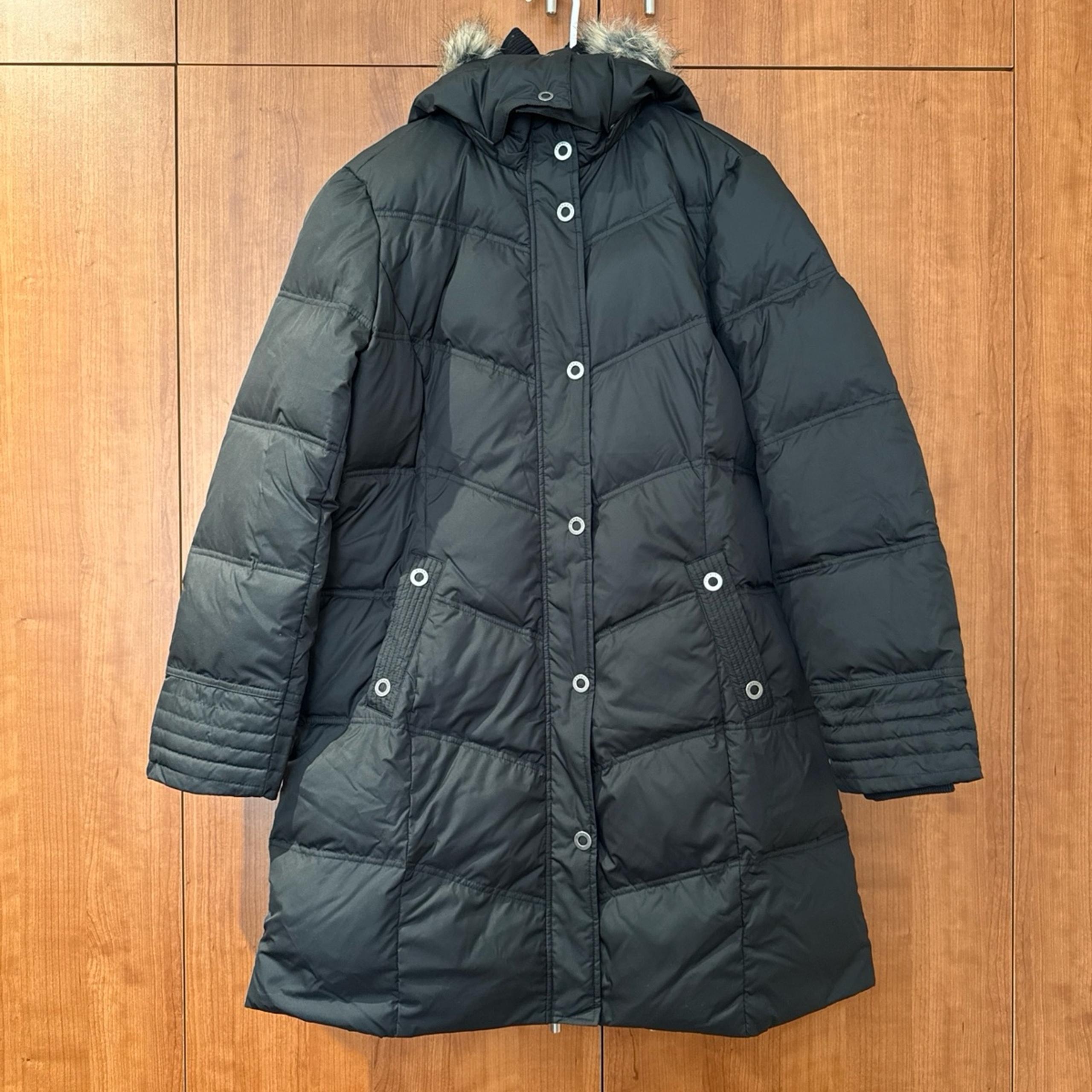 Esprit Long Puffer Down Jacket w/ Removable Fur Hood