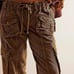 Free People Tahiti Cargo Corduroy Pants in Brown Size Small NWOT