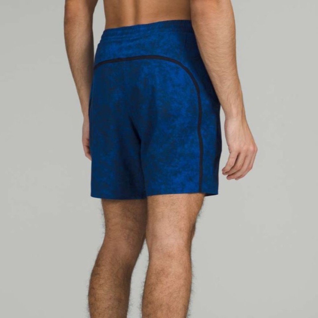 Lululemon Pace Breaker Lined Short 7 Med Gravel Dust Symphony Blue True Navy M8