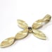 1.35 10k Gold And Blue Topaz Cross Pendant