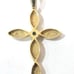 1.35 10k Gold And Blue Topaz Cross Pendant