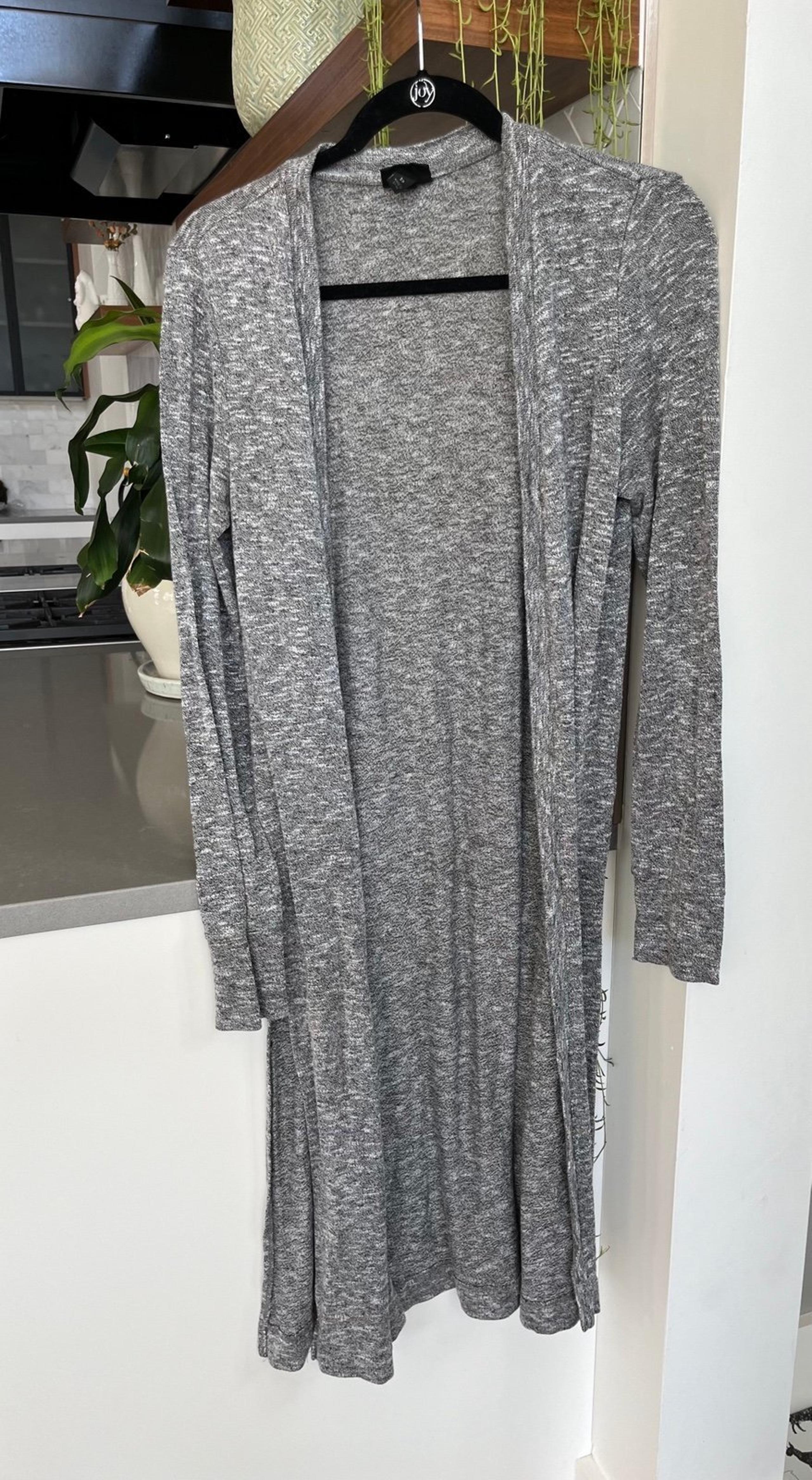 Massino Grey Long Cardigan