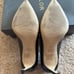 Stewart Weitzman black leather pumps