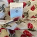 Kos Resort Floral Print Tassel Crop Top, Size Medium Red/White