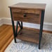 Set of 2 Modern Versatile Nightstands X-Design Side End Table Night Stand