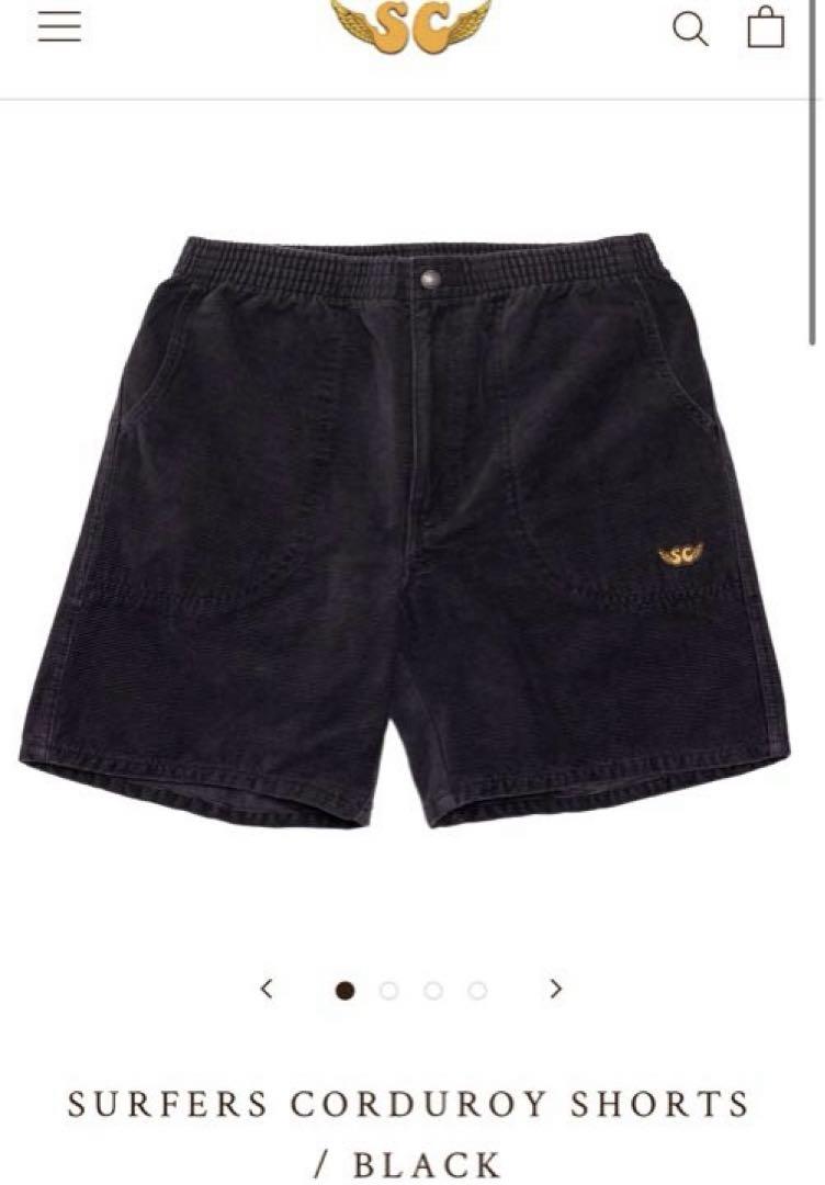 SURFERS CORDUROY SHORTS / BLACK – SC WEB STORE
