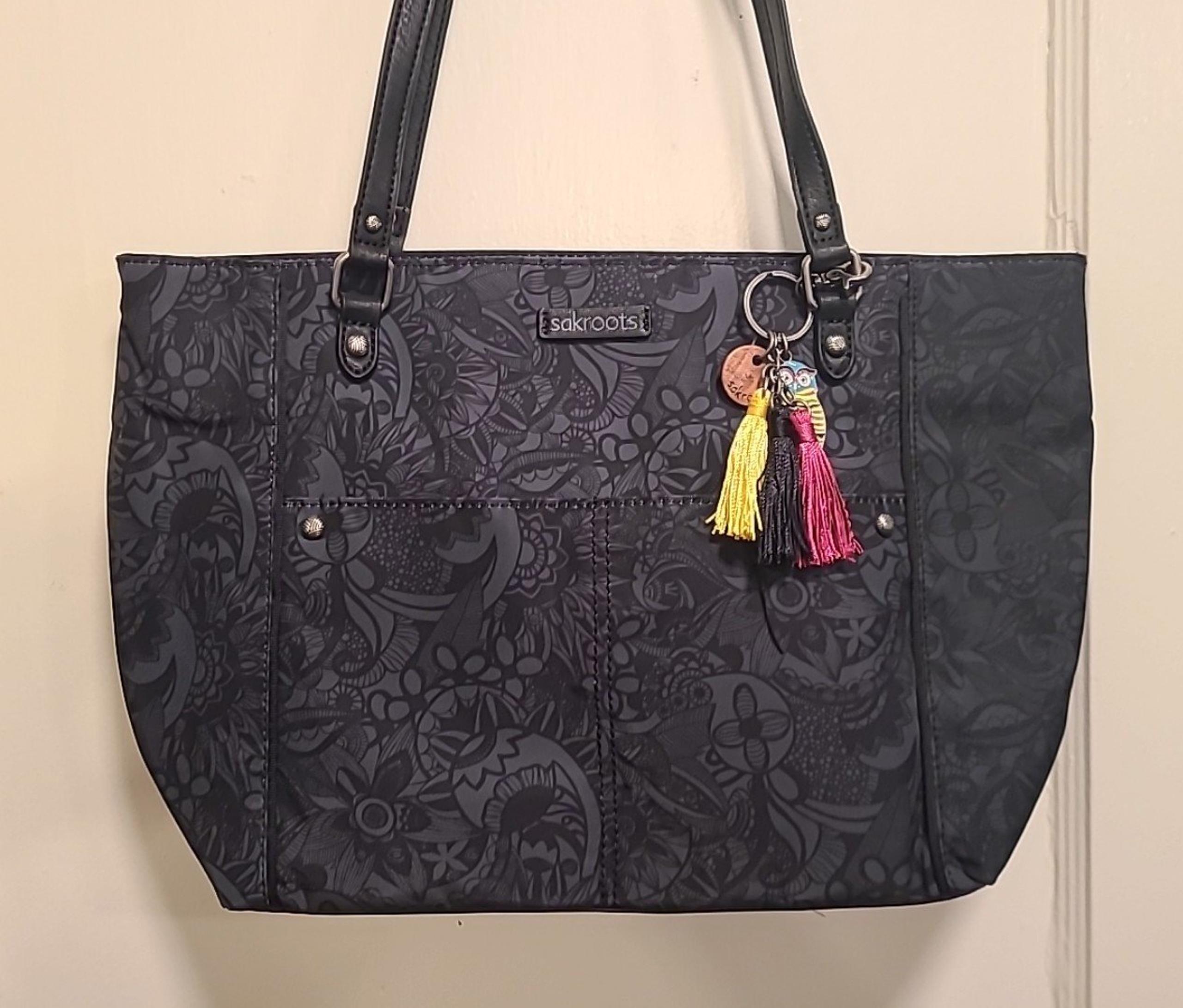 SAKROOTS Navy Spirit Desert Artist Circle Metro Tote - Coated Canvas