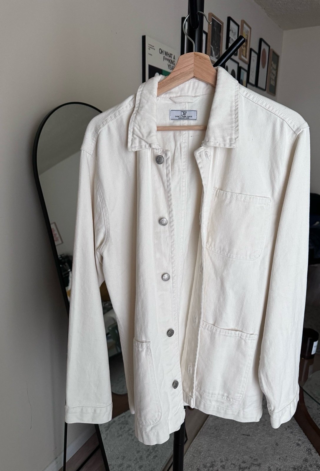 Off-White Denim Chore Jacket - Minimalist & Stylish