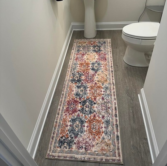 Hallway Runner Rug, Vintage Shaggy Soft Laundry Rug Runner, Non Slip, 2' X 6'