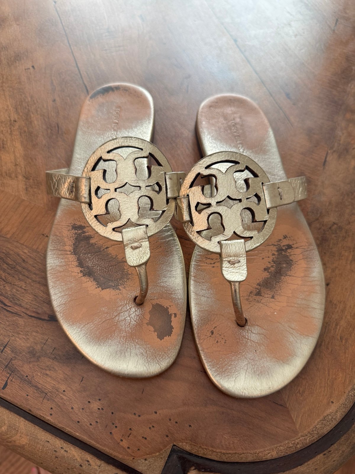 Tory Burch Miller, sandals in gold size 7