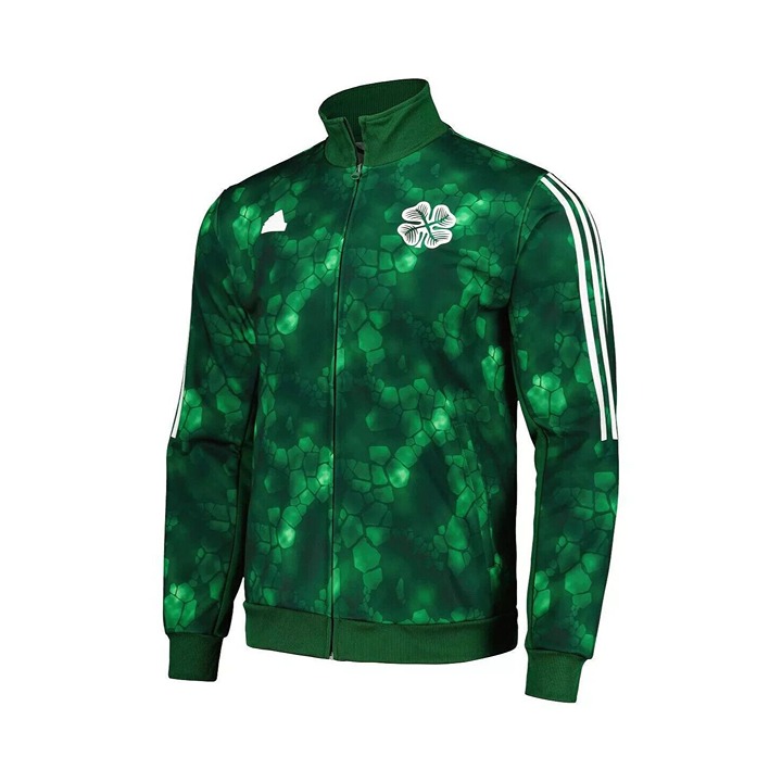 adidas Celtic FC Soccer Green Full-Zip Track Jacket Top Men's Size L IP6299