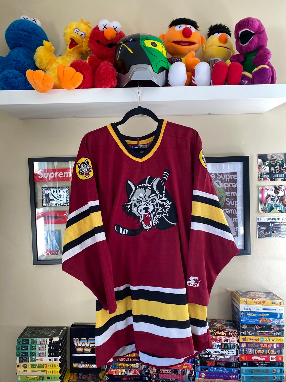 Vintage AHL Chicago Wolves Starter Hockey Jersey Minor League