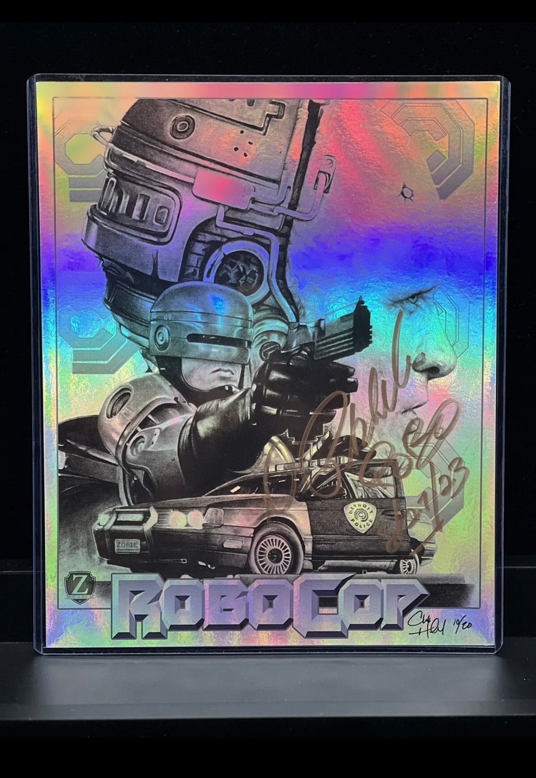 Dr Peter Weller Signed RoboCop 8 x 10 Limited Edition Foil Art Print #10 of 20