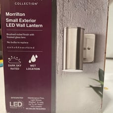 Morrilton small exterior led wall lantern