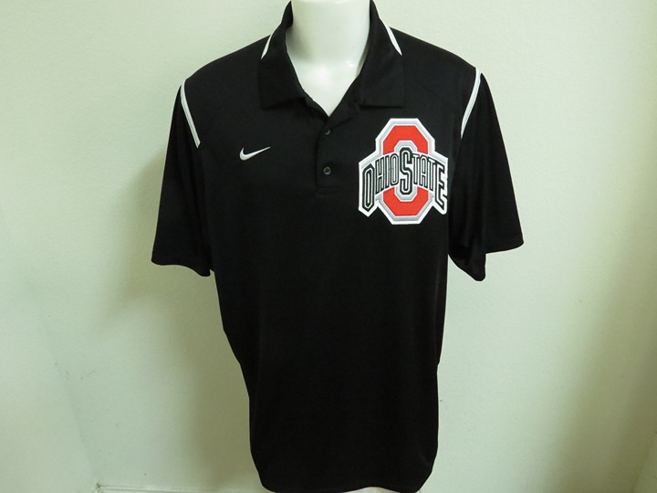 XL Black Nike Dri-Fit Mens db Polyester #580T Polo Shirt XL Black Nike Dri-Fit Mens db Polyester #580T Polo Shirt