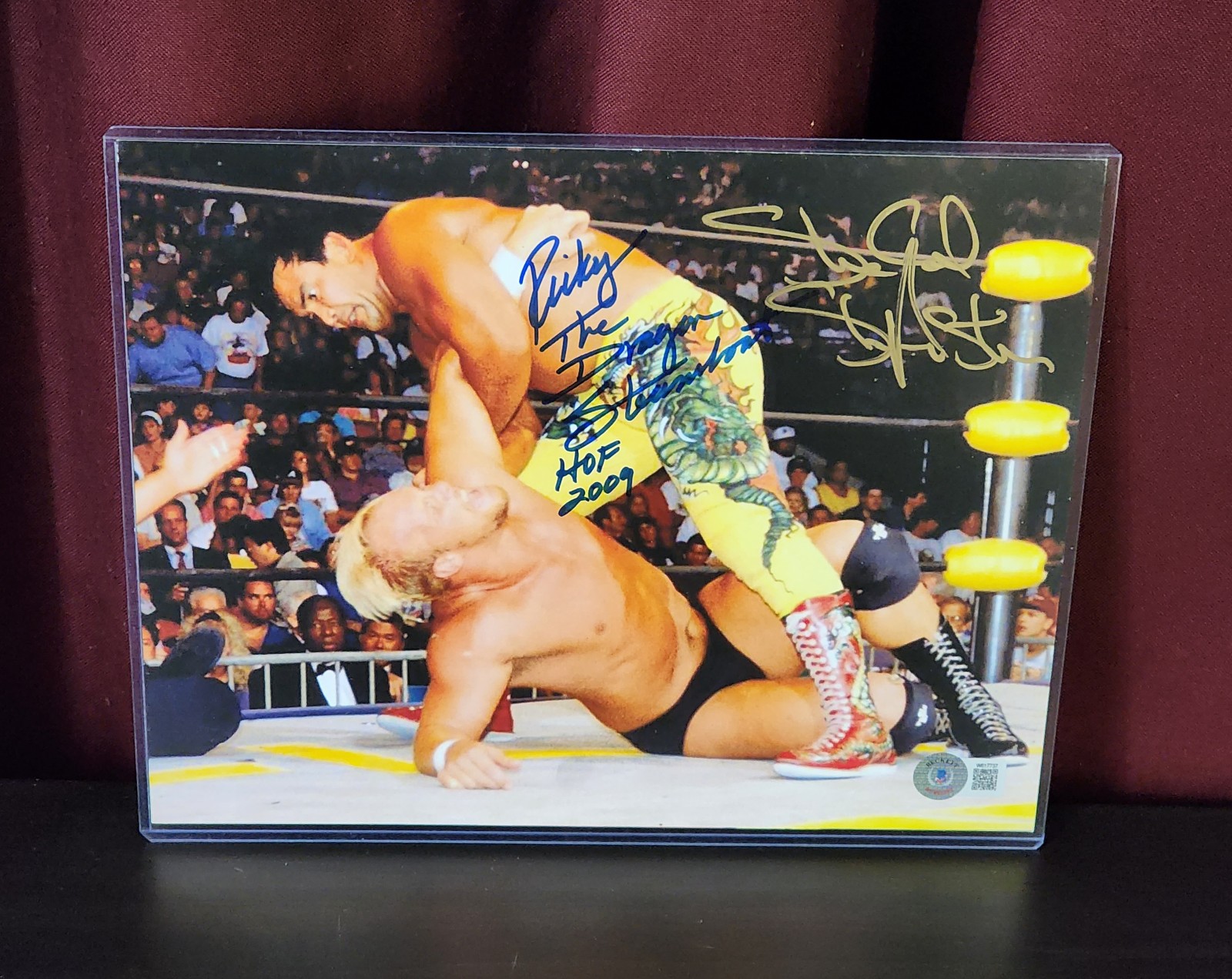 WCW Steve Austin / Ricky Steamboat Dual Signed 8X10