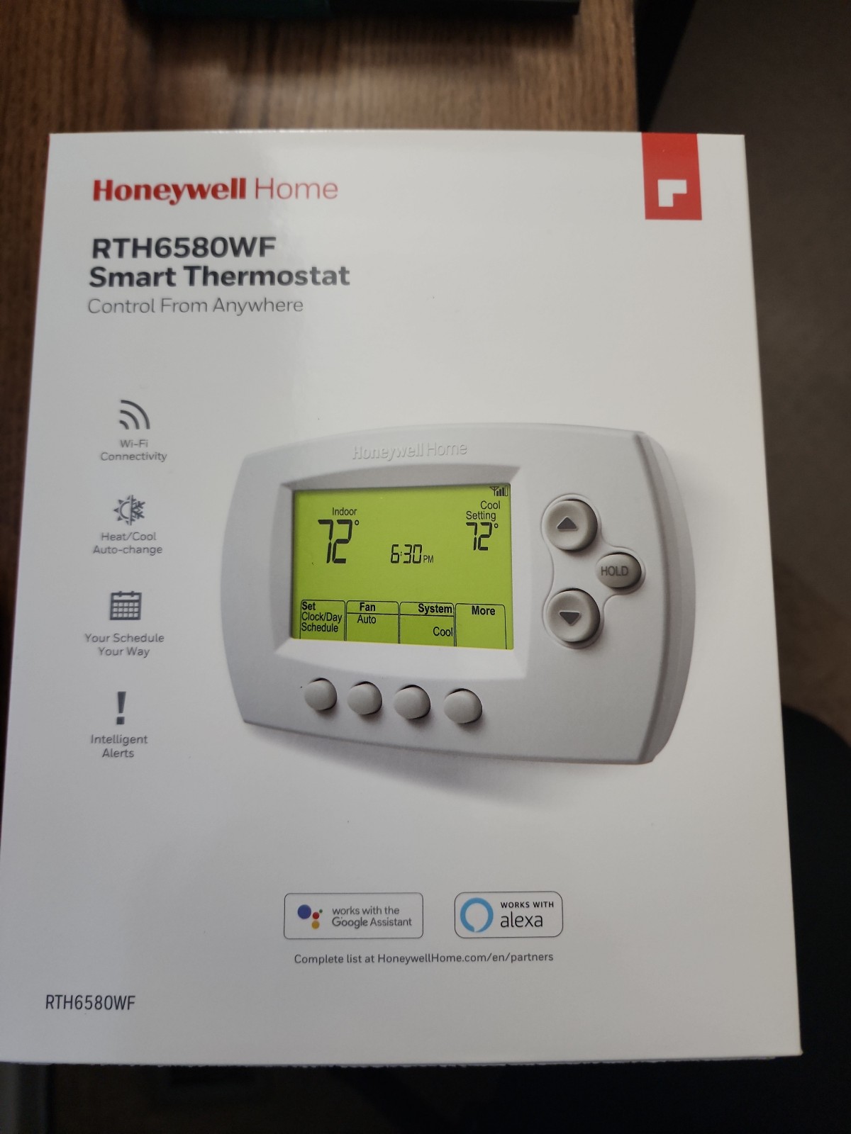 Honeywell Smart Thermostat RTH6580WF