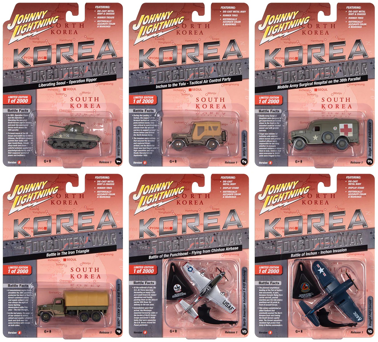 Johnny Lightning Diecast Army Toys Set: 