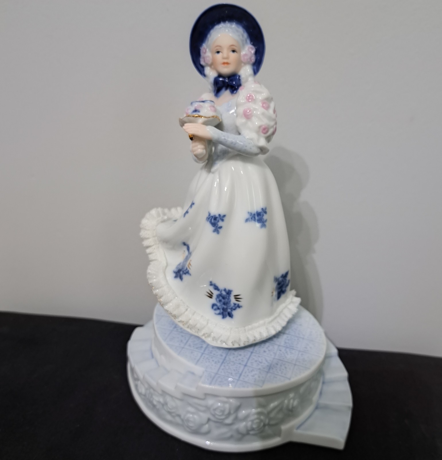 Vintage Musical Victorian Trading Co. Lady Figurine