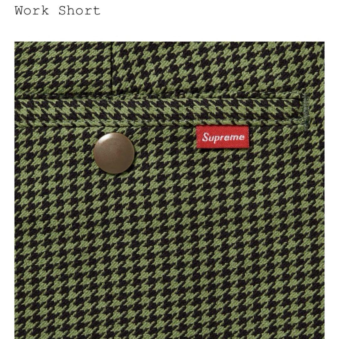 Supreme Work Short 25SS Olive Houndstooth | eBay