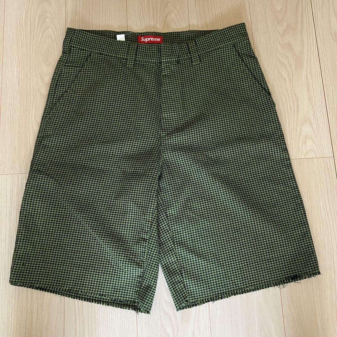 Supreme Work Short 25SS Olive Houndstooth | eBay