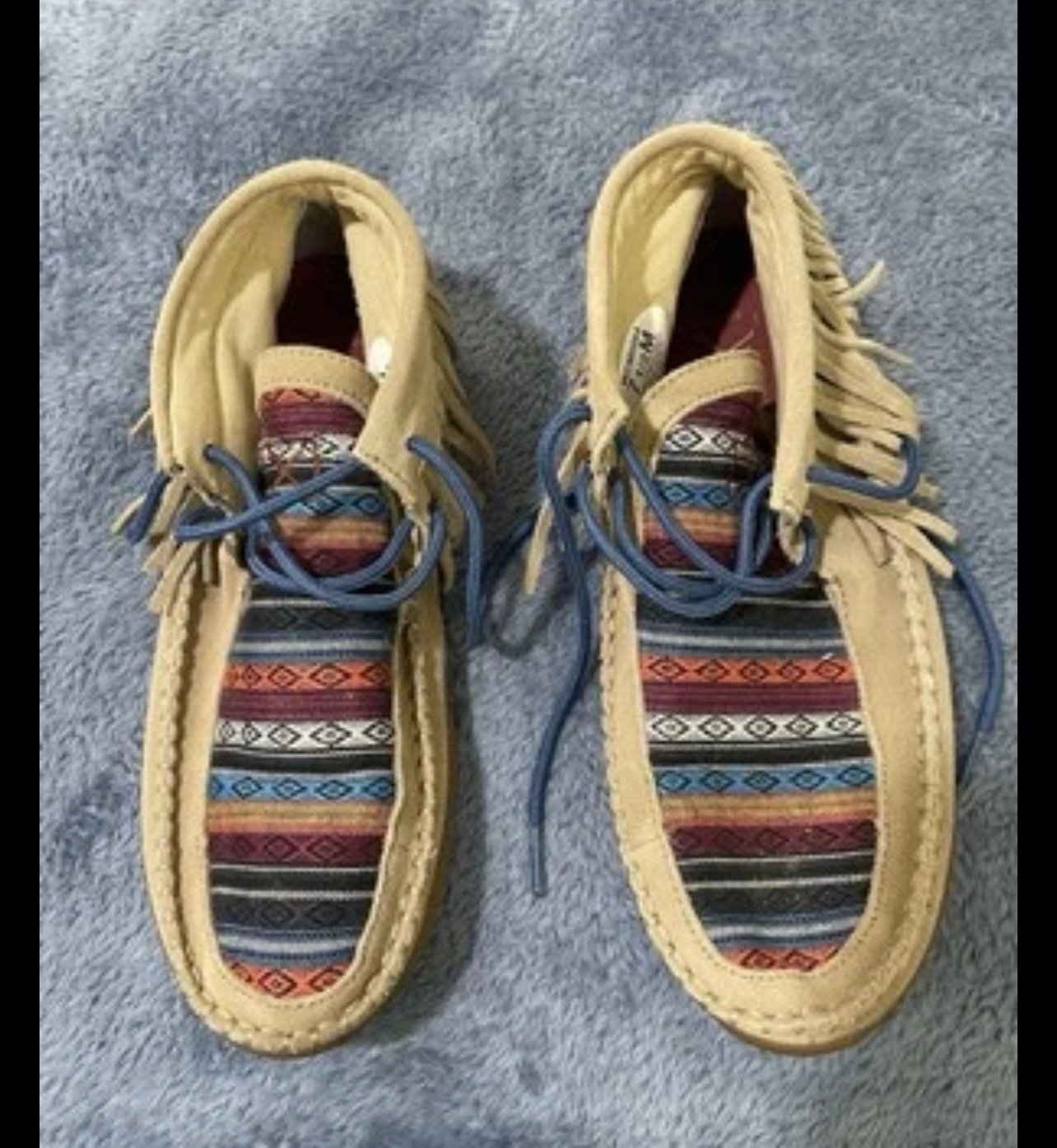 Twisted X Size 7 1/2 WDM0064 Womens Brown Leather Fringe Moccasins Bootie