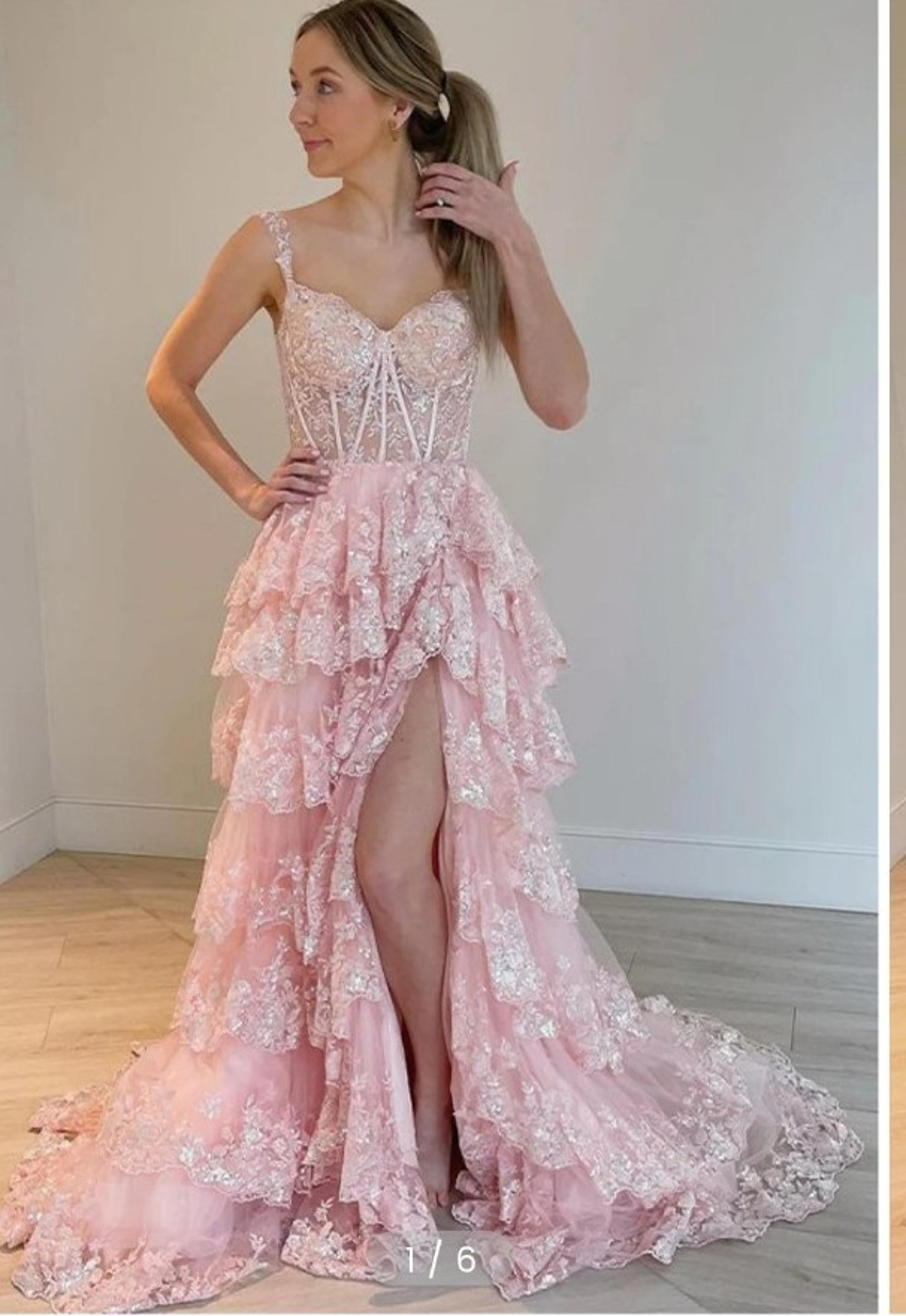 Sherri Hill Style Pink Prom Dress