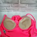 Vintage 80s 90s Pacific Connections Neon Hot Pink 1 Piece Underwire Padded Swim