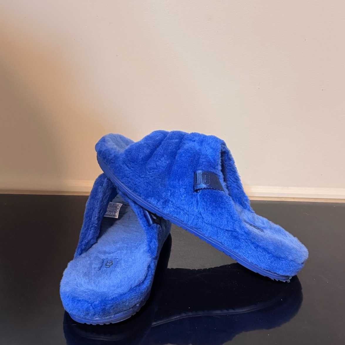 UGG Men's Royal Blue Fluff You Slide Slippers Slides 1117473 W/Box Sz 13