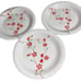 Pier One Red Blossom and Berry Stoneware Dinner Plate, set of 3