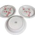 Pier One Red Blossom and Berry Stoneware Dinner Plate, set of 3