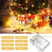 33ft 100 LED Warm White Christmas Lights Outdoor, Battery Power String