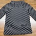 Boden Size 4 (S) 3/4 Sleeve Black Large Polka Dot Jumper