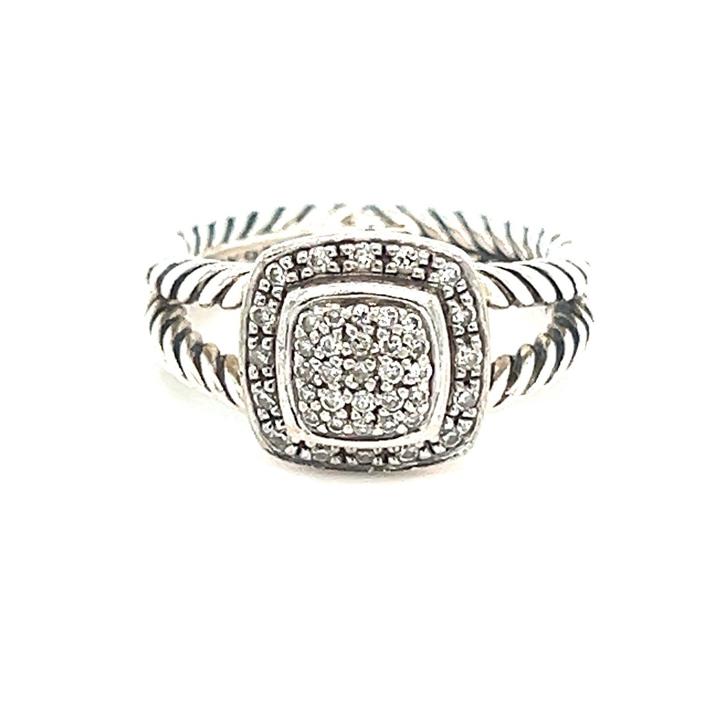 D.Y. 925 Petite Albion Diamonds Ring