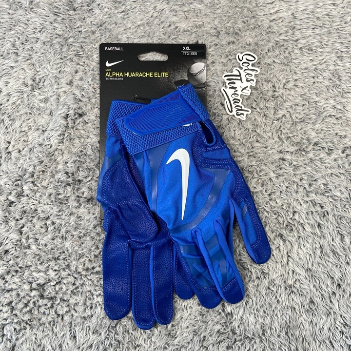 Nike Alpha Huarache Elite Baseball Gloves Royal Blue White Size XXL
